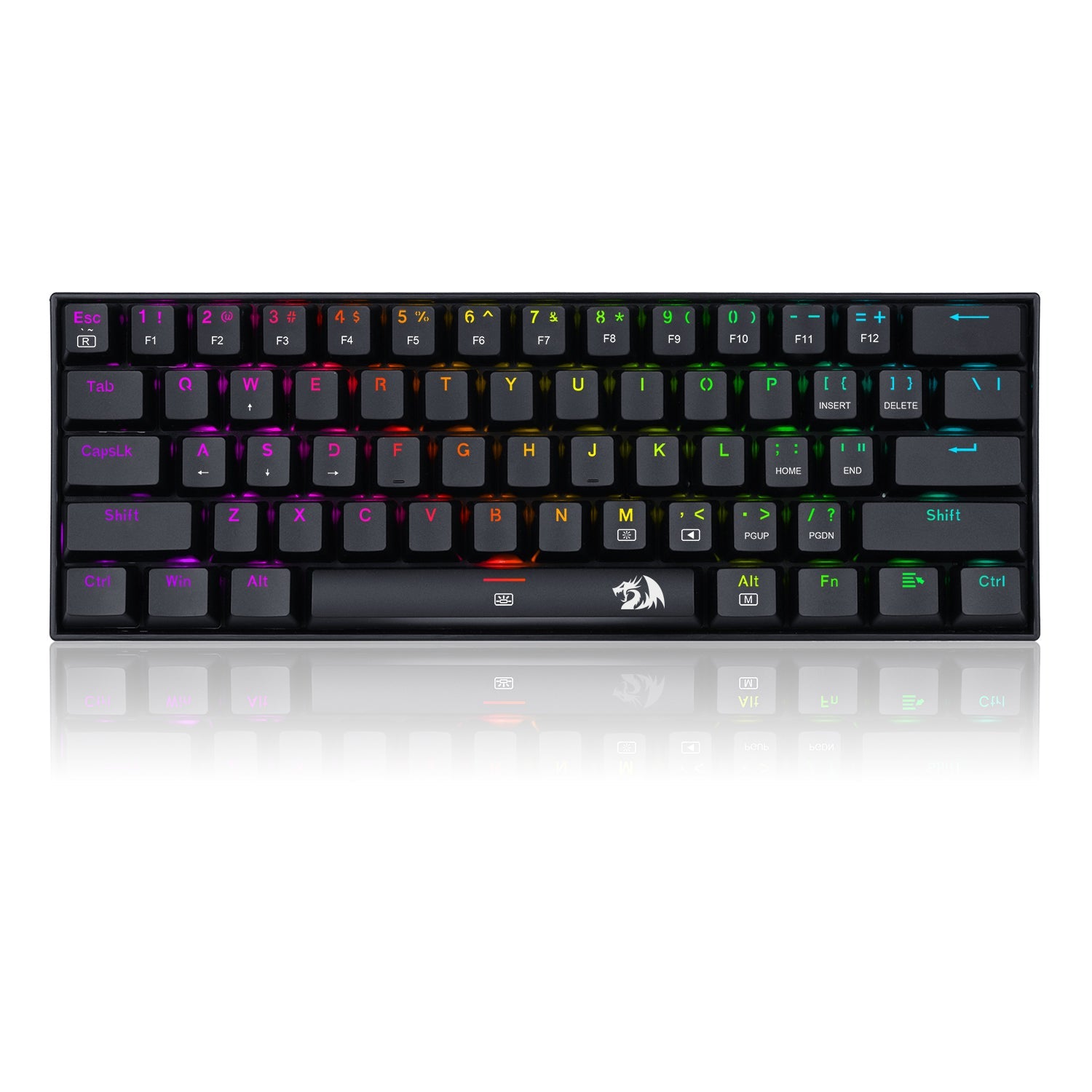 Teclado Mecánico Redragon Dragonborn k630RGB BROWN - Inglés, Negro, RGB Teclado Mecánico Redragon Dragonborn k630RGB BROWN - Inglés, Negro, RGB